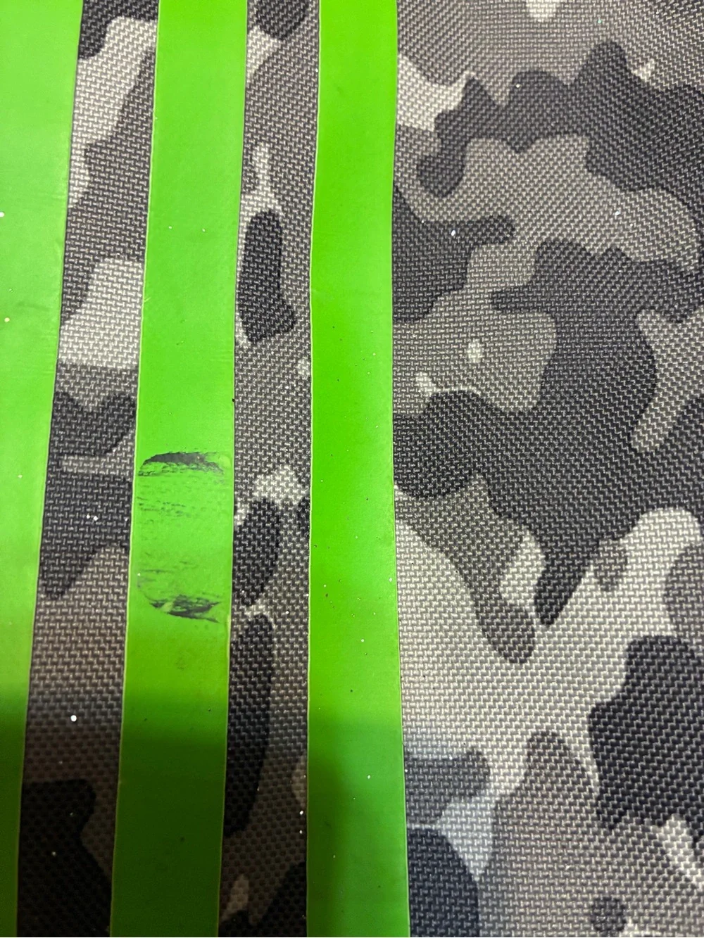 Adidas Gray Camo & Neon Green Athletic Backpack